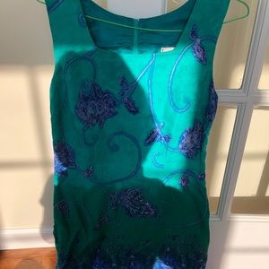 Beautiful size 4 lined sleeveless dress